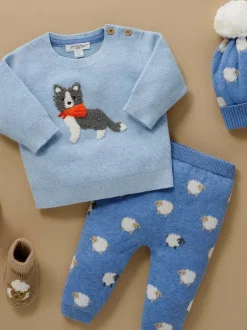 Purebaby On The Farm Jumper Blue