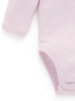 Purebaby Bodysuits 2 Pack Pink Outlet