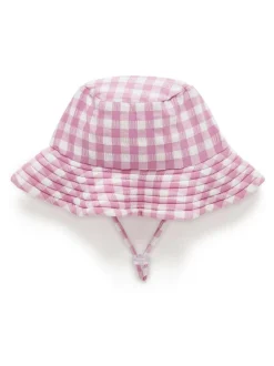 Purebaby Pink Broad Brim Swim Hat Best