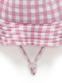 Purebaby Pink Broad Brim Swim Hat Best