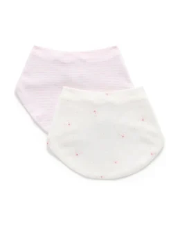 Purebaby Essential Dribble Bibs 2 Pack Pink Online