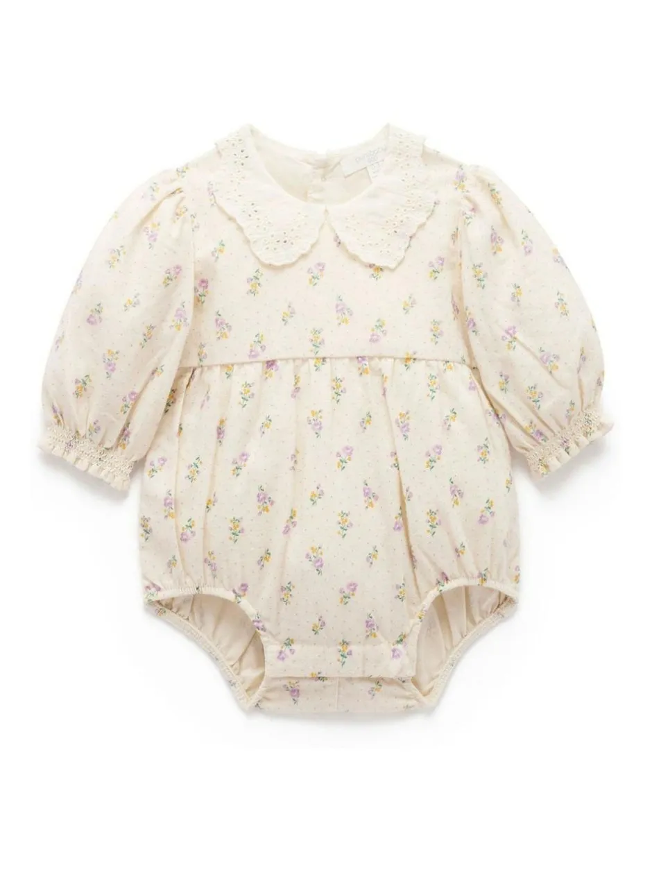Purebaby Pink Gathered Bodysuit Outlet