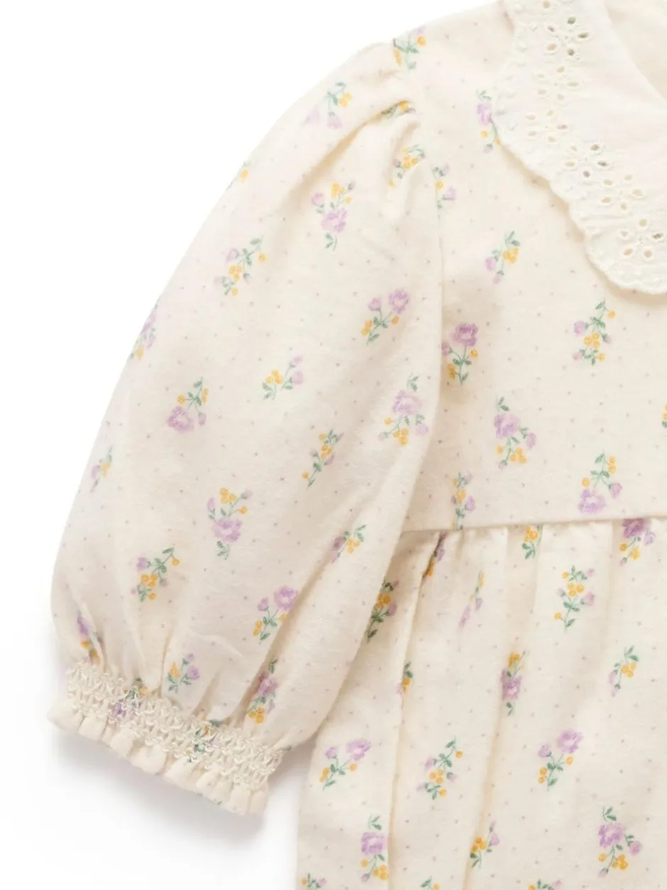 Purebaby Pink Gathered Bodysuit Outlet