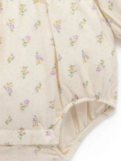 Purebaby Pink Gathered Bodysuit Outlet