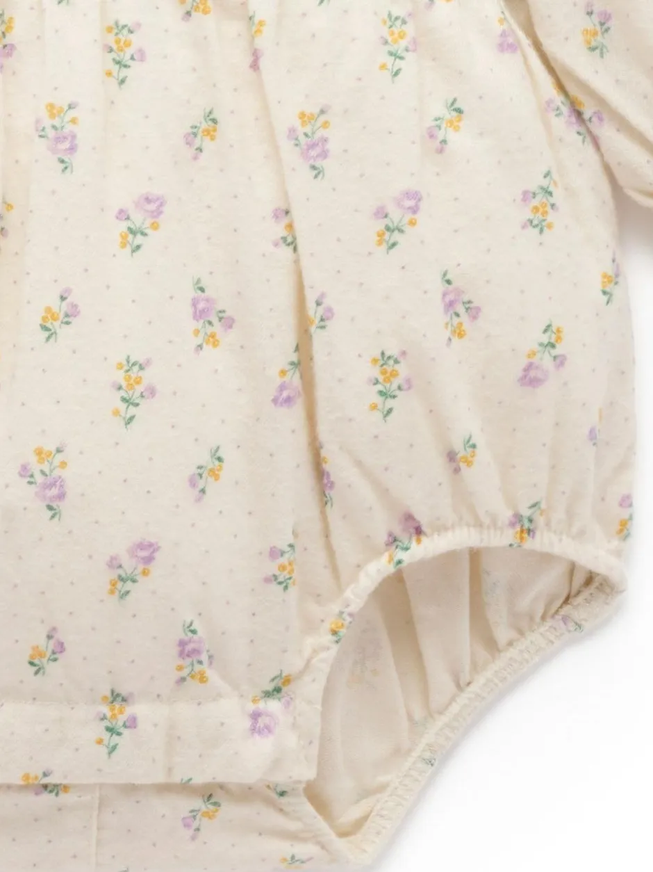 Purebaby Pink Gathered Bodysuit Outlet