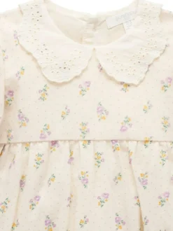 Purebaby Pink Gathered Bodysuit Outlet