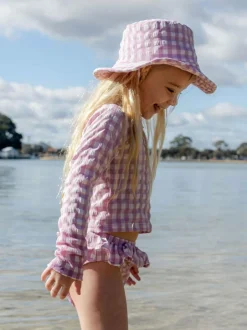 Purebaby Pink Long Sleeve Rashie Swim Set Sale