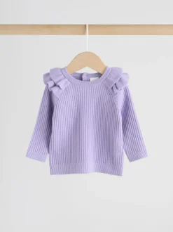Next Purple Baby Knitted Jumper and Leggings Set 2 Piece (0mths-3yrs) Discount