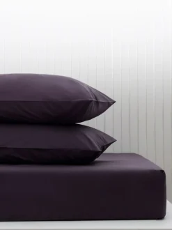 Next Purple Blackberry Cotton Rich Fitted Bed Sheet Discount