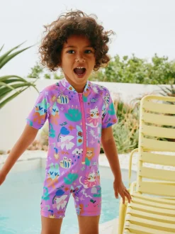 Next Purple Character Sunsafe Swimsuit (3mths-10yrs) Online