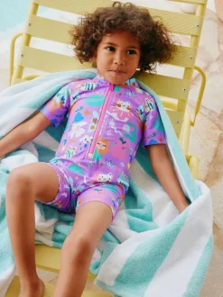 Next Purple Character Sunsafe Swimsuit (3mths-10yrs) Online