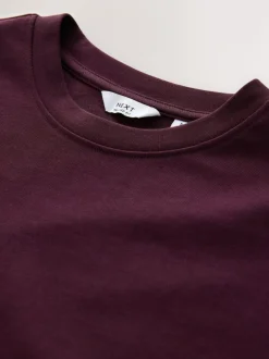 Next Purple Fig Relaxed Fit Heavyweight T-Shirt