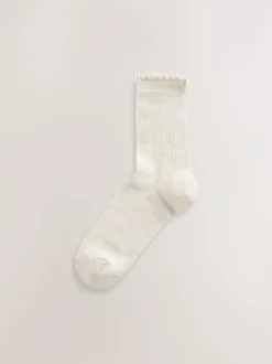 Next Purple Lettuce Welt Ankle Socks 5 Pack