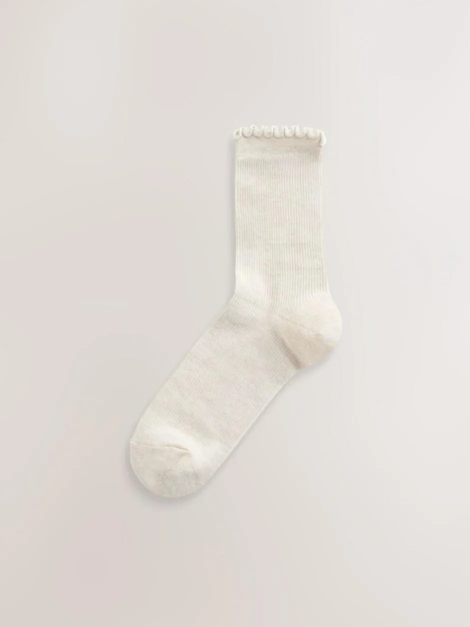 Next Purple Lettuce Welt Ankle Socks 5 Pack