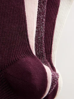 Next Purple Lettuce Welt Ankle Socks 5 Pack