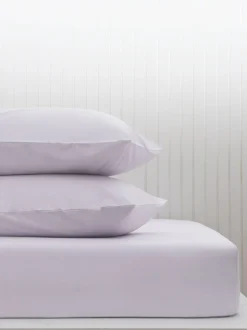 Next Purple Lilac Cotton Rich Fitted Bed Sheet Sale