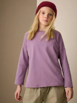Next Long Sleeve Top (3-16yrs) Purple Discount