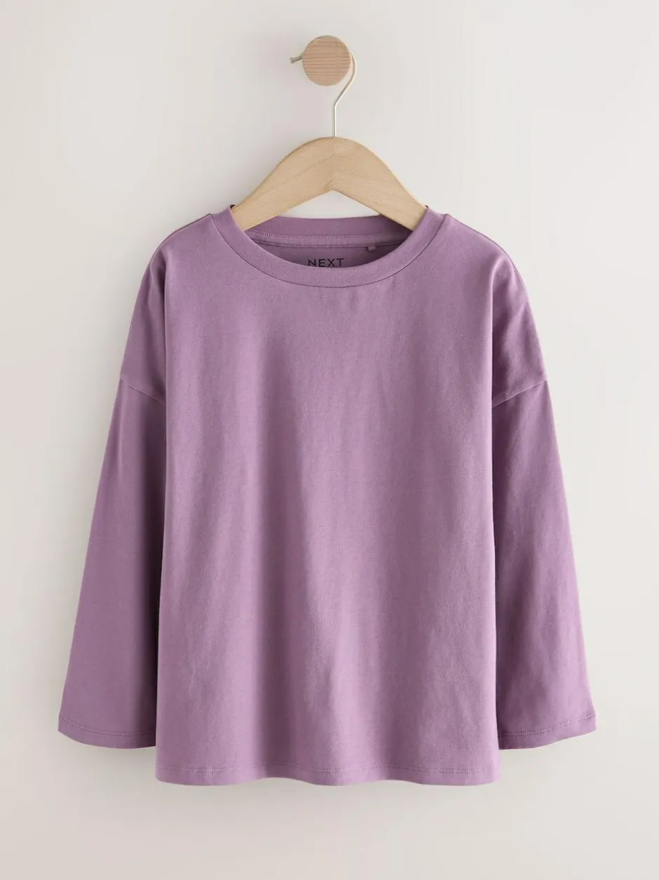 Next Long Sleeve Top (3-16yrs) Purple Discount