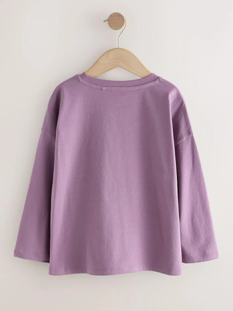 Next Long Sleeve Top (3-16yrs) Purple Discount