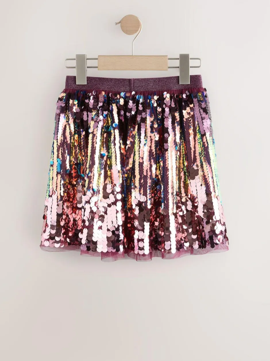 Next Purple Ombre Sequin Skirt (3-16yrs) Best