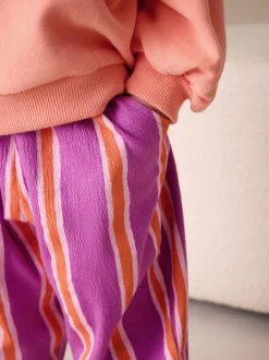 Next Purple Orange Stripe Barrel Leg Trousers (3mths-7yrs) Sale