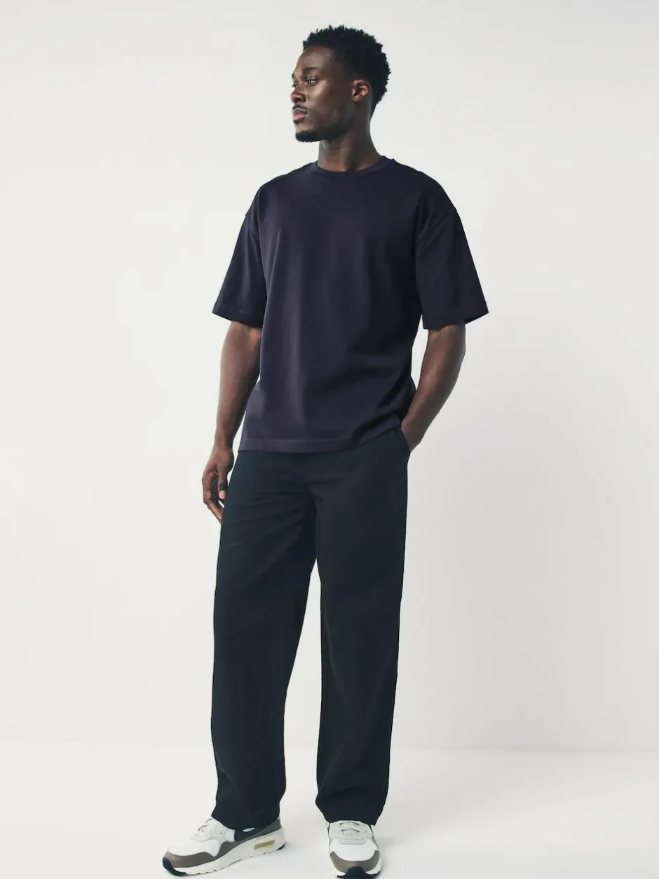 Next Purple Relaxed Fit Heavyweight T-Shirt Hot