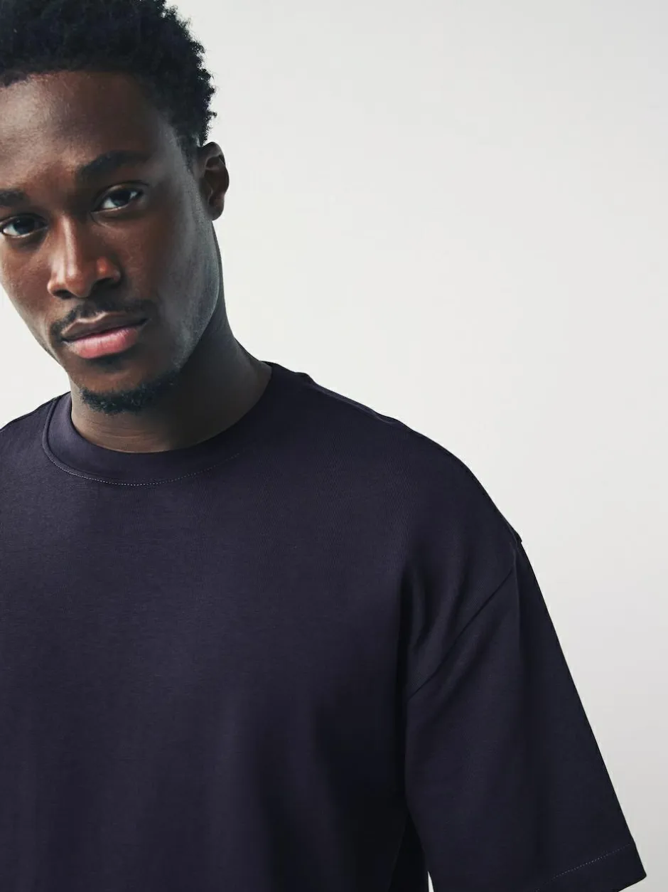 Next Purple Relaxed Fit Heavyweight T-Shirt Hot