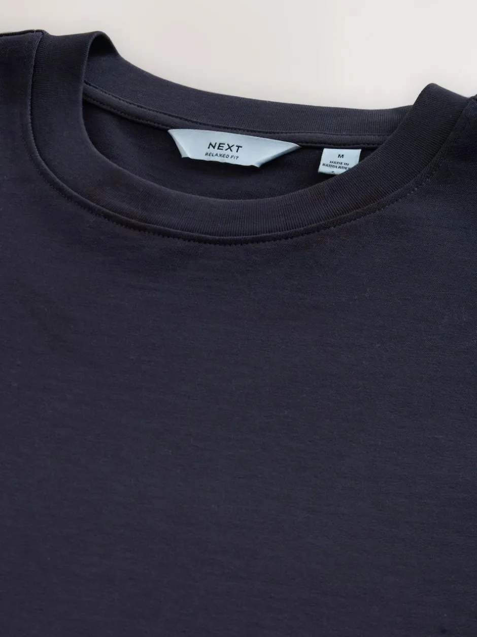 Next Purple Relaxed Fit Heavyweight T-Shirt Hot