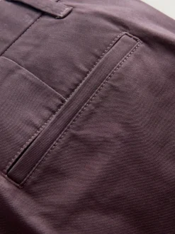 Next Purple Slim Fit Stretch Chinos Trousers Sale