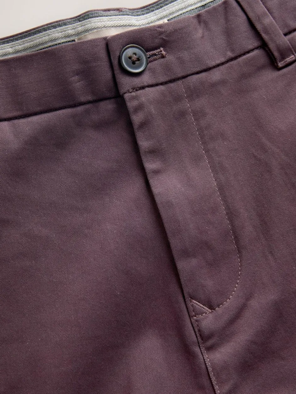 Next Purple Slim Fit Stretch Chinos Trousers Sale