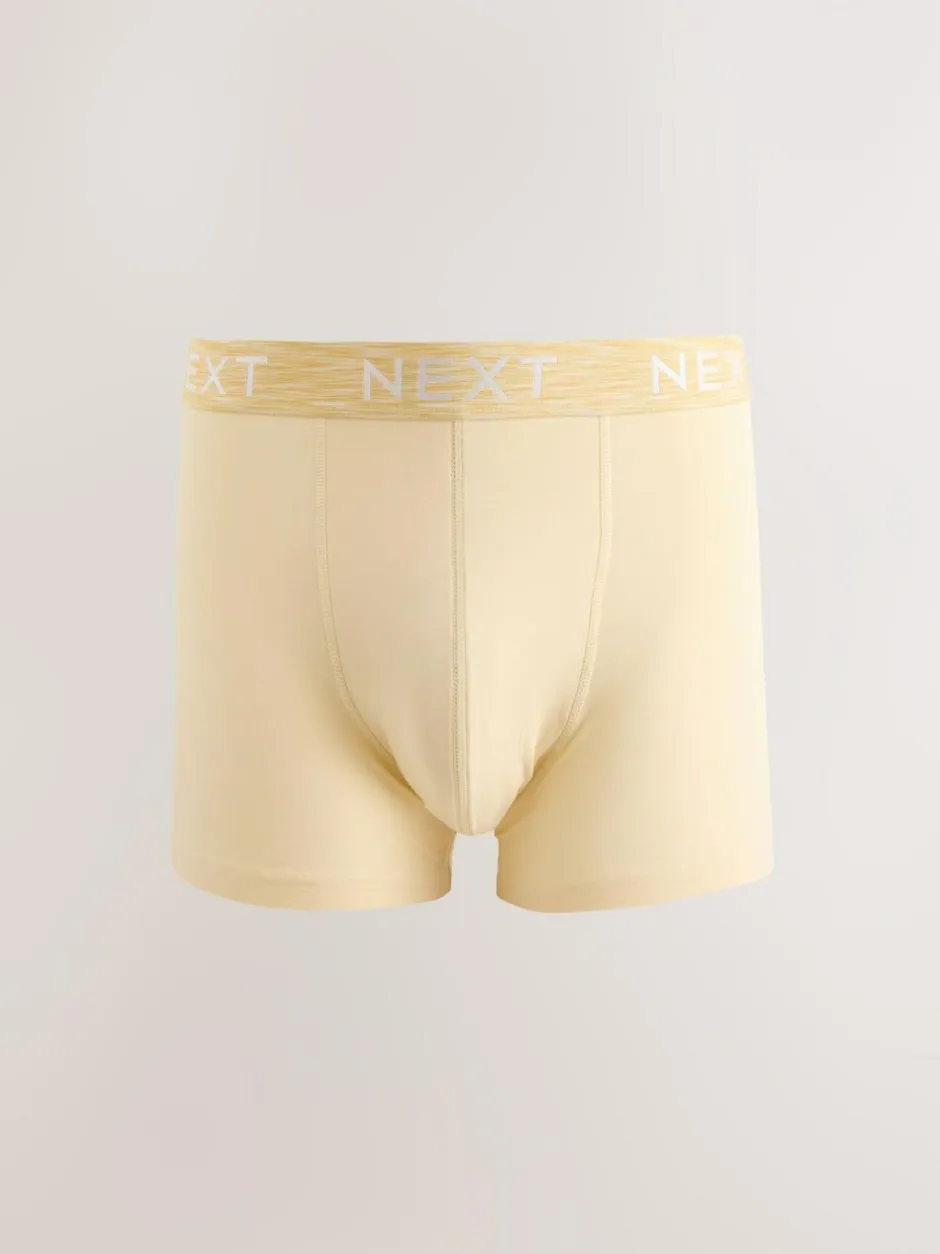 Next 5 Pack Cotton Rich Trunk Boxers Purple/Blue/Red Hot