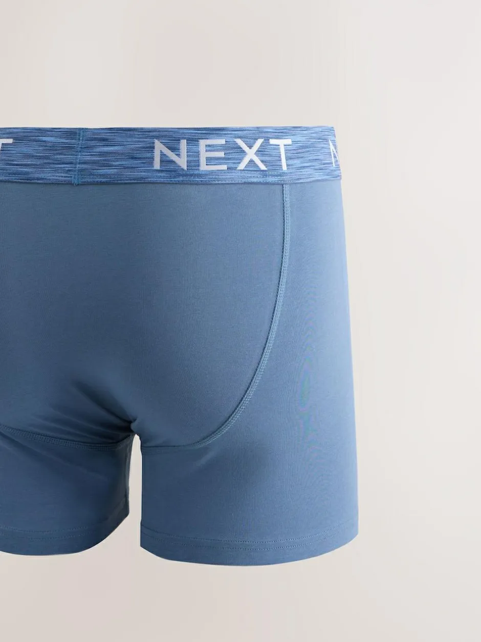 Next 5 Pack Cotton Rich Trunk Boxers Purple/Blue/Red Hot