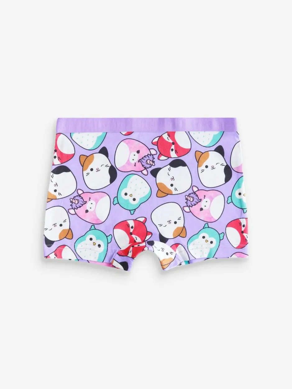 Next Purple/Green Squishmallow Short Briefs 5 Pack (5-14yrs) Clearance