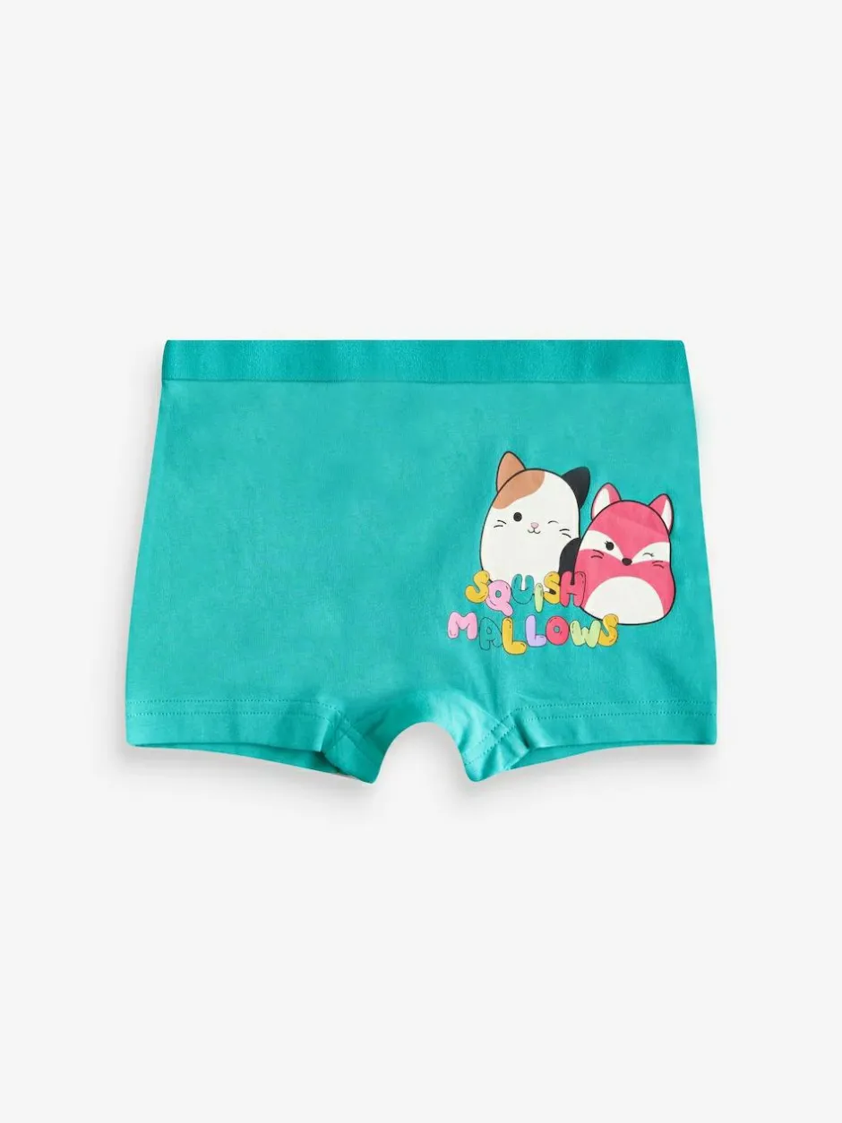 Next Purple/Green Squishmallow Short Briefs 5 Pack (5-14yrs) Clearance