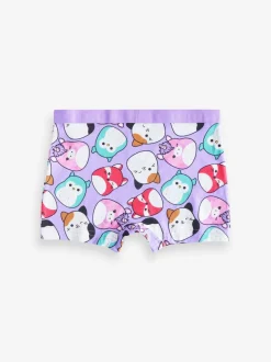 Next Purple/Green Squishmallow Short Briefs 5 Pack (5-14yrs) Clearance