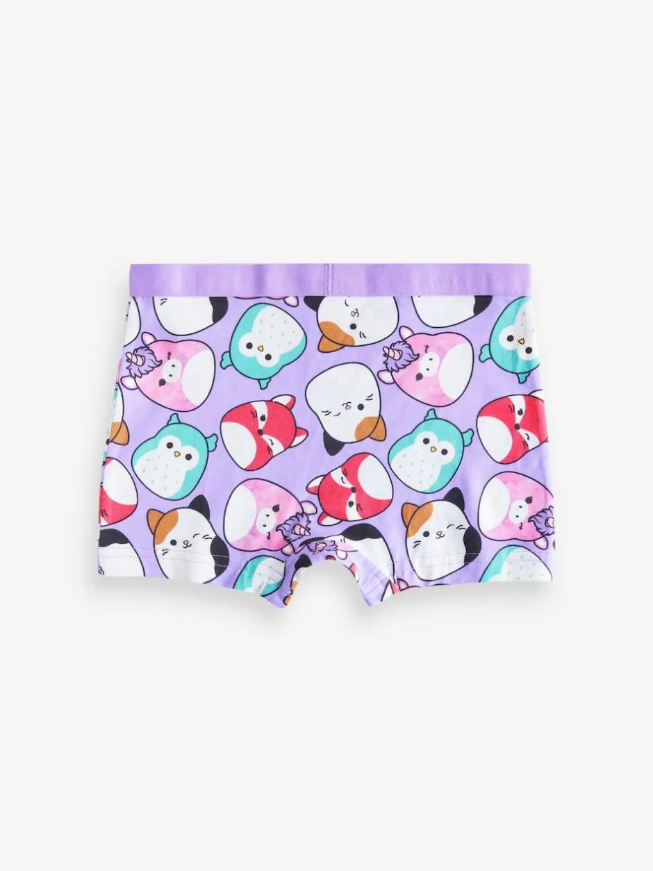 Next Purple/Green Squishmallow Short Briefs 5 Pack (5-14yrs) Clearance