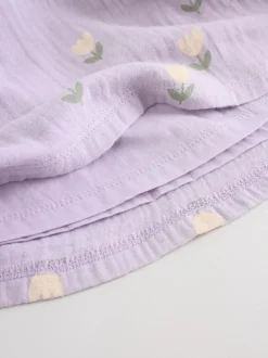 Next Purple/Pink Baby Woven Dress 2 Pack (0mths-3yrs) Clearance