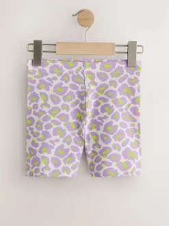 Next Purple/Pink/Animal Cycle Shorts 5 Pack (3-16yrs) Best