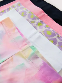 Next Purple/Pink/Animal Cycle Shorts 5 Pack (3-16yrs) Best