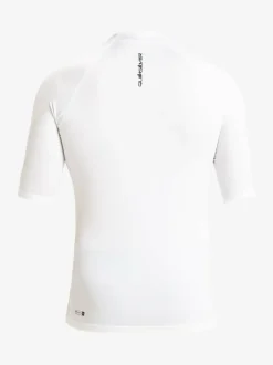 Quiksilver Short Sleeve UPF50 Rash Vest White New