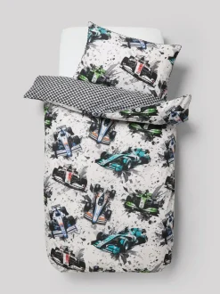 Next Racing Cars Duvet Cover and Pillowcase Set New