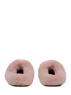 Radley Cloud Street Shearling Fluff Mule Slippers Pink New
