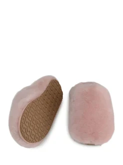 Radley Cloud Street Shearling Fluff Mule Slippers Pink New