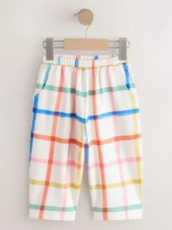 Next Rainbow Check Barrel Leg Trousers (3mths-7yrs) Discount