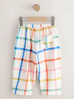 Next Rainbow Check Barrel Leg Trousers (3mths-7yrs) Discount