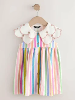 Next Collared Summer Dress (3mths-7yrs) Rainbow Sale