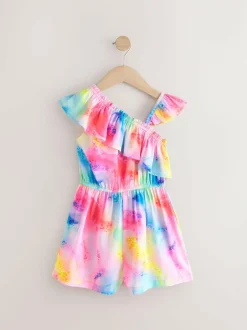 Next Frill Shoulder Playsuit (3-16yrs) Rainbow New