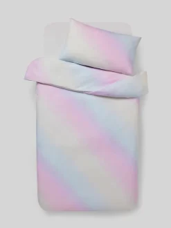 Next Rainbow Ombre Printed Polycotton Duvet Cover and Pillowcase Bedding Set New