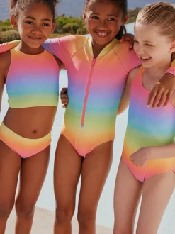 Next Scoop Neck Swimsuit (3-16yrs) Rainbow Ombre Outlet