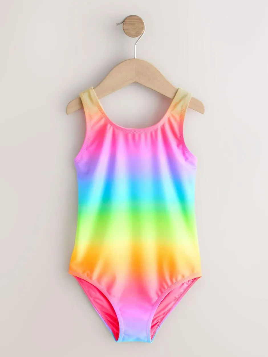 Next Scoop Neck Swimsuit (3-16yrs) Rainbow Ombre Outlet